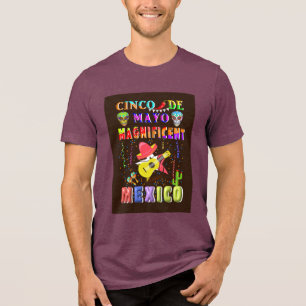Cinco de Mayo Magnificent Mexico Tri-Blend Shirt