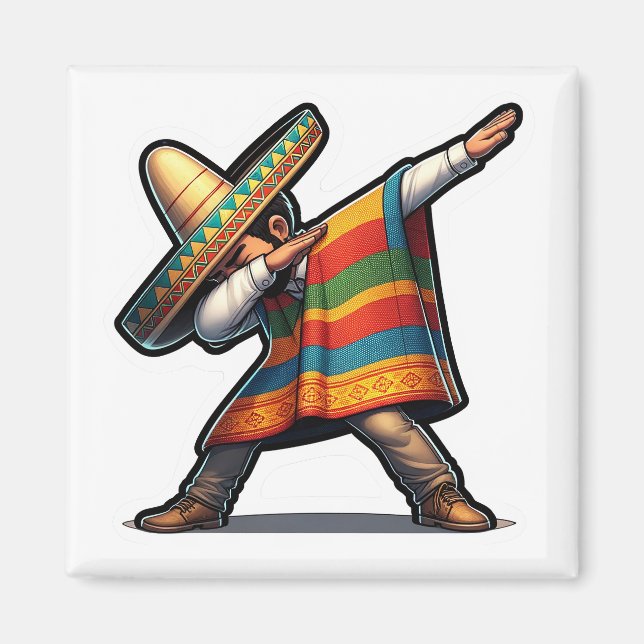 Cinco de Mayo Man Magnet (Front)