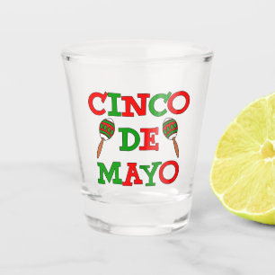 Cinco De Mayo Maracas Shot Glass