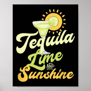 Cinco De Mayo Margarita Drinking Tequila Lime And Poster