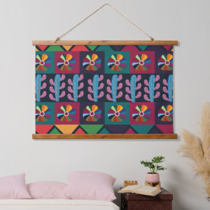 Cinco De Mayo Mexican Art Pattern  Hanging Tapestry