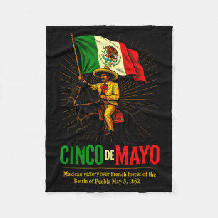 Cinco de mayo - mexican battle victory humor  fleece blanket