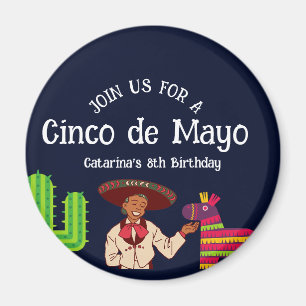 Cinco de Mayo Mexican Birthday Party Magnet