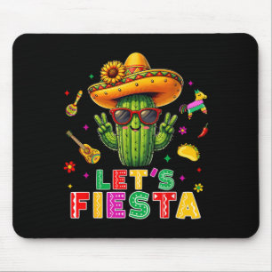 Cinco de mayo mexican cactus funny lets fiestaCinc Mouse Pad