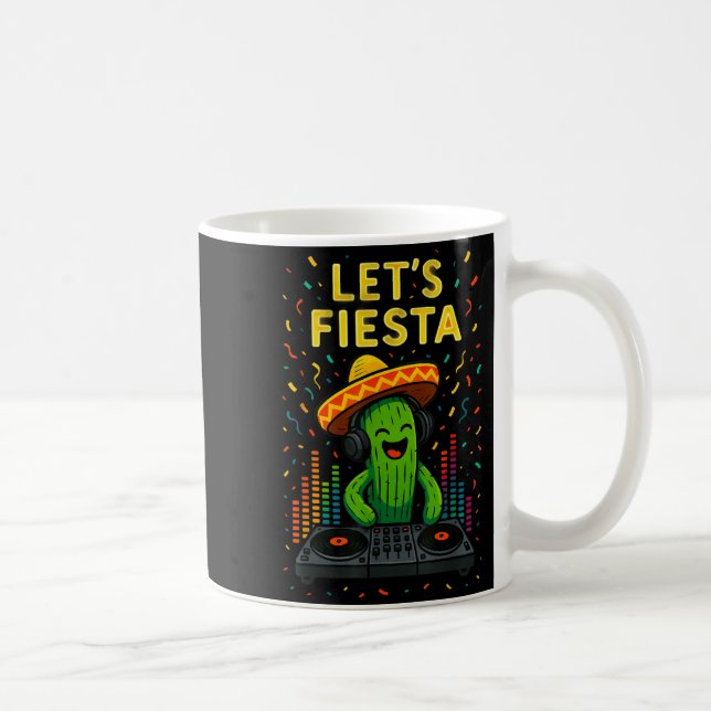 Cinco de mayo mexican cactus party funny letsCinco Coffee Mug (Right)