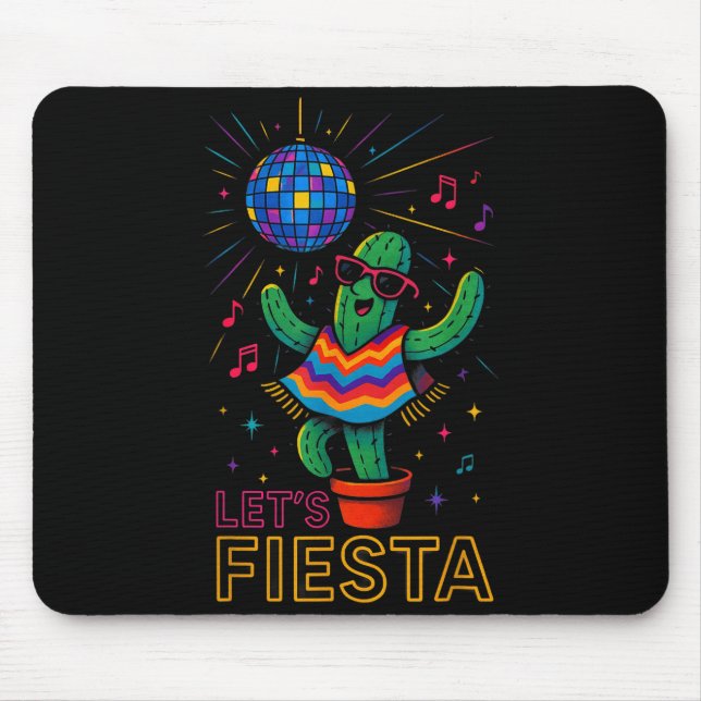 Cinco de mayo mexican cactus party funny letsCinco Mouse Pad (Front)