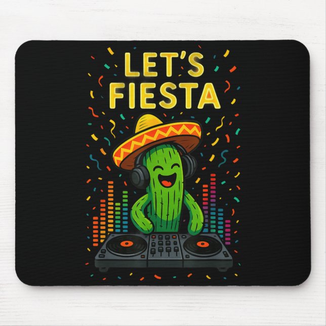 Cinco de mayo mexican cactus party funny letsCinco Mouse Pad (Front)