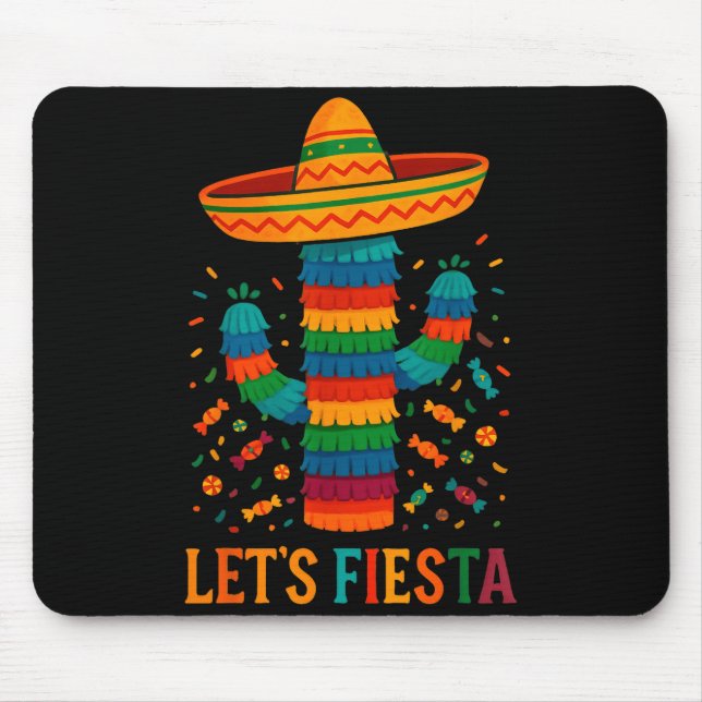 Cinco de mayo mexican cactus party funny letsCinco Mouse Pad (Front)