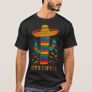 Cinco de mayo mexican cactus party funny letsCinco T-Shirt