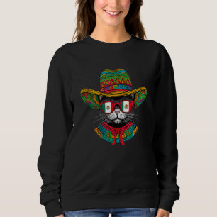 Cinco De Mayo Mexican Cat Fiesta 5 De Mayo Mens Wo Sweatshirt