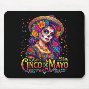 Cinco De Mayo Mexican Fiesta 5 De Mayo Girls Women Mouse Pad