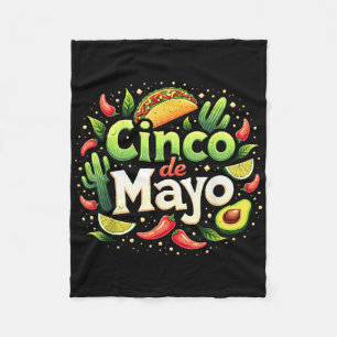 Cinco De Mayo Mexican Fiesta 5 De Mayo Squad Women Fleece Blanket