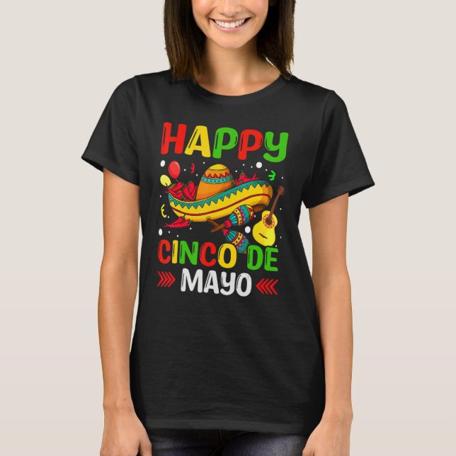 Cinco De Mayo Mexican Fiesta 5 De Mayo T-Shirt (Front)