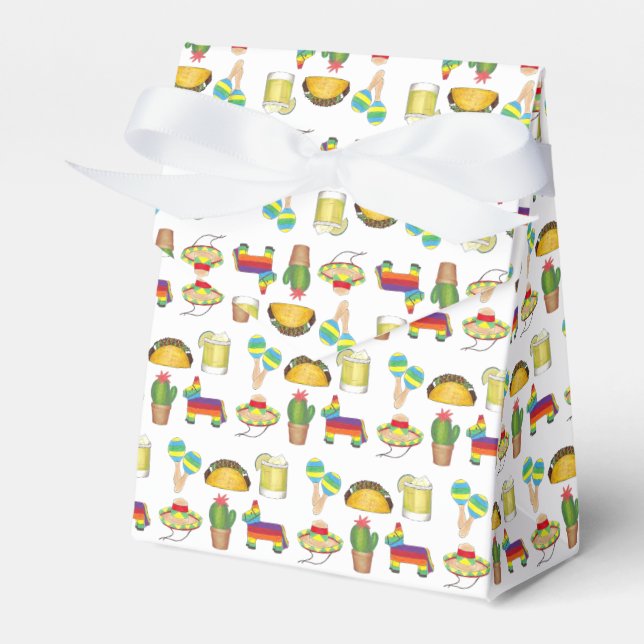 Cinco de Mayo Mexican Fiesta Party Celebration Favour Box (Front Side)