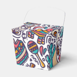 Cinco De Mayo Mexican Fiesta Seamless Pattern Favour Box