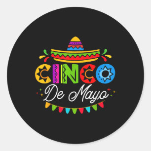 Cinco De Mayo Mexican Fiesta Squad 5 De Mayo Mexic Classic Round Sticker