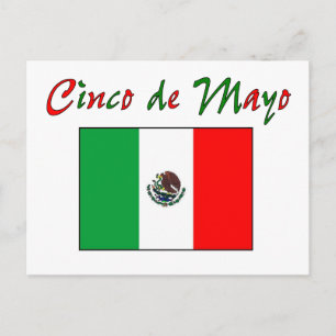 Cinco de Mayo Mexican Flag Shirt & Gifts Postcard