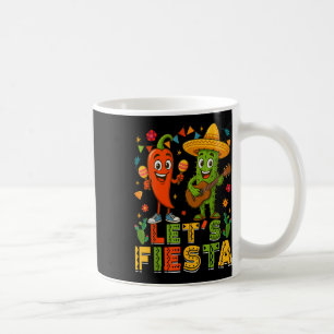 Cinco De Mayo Mexican Guitar Cactus Chilli Lets Fi Coffee Mug