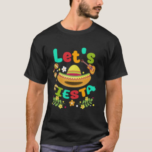 Cinco De Mayo Mexican Guitar Cactus Girls T-Shirt