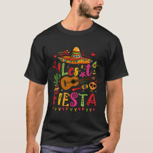 Cinco De Mayo Mexican Guitar Cactus Mexican Fiest T-Shirt