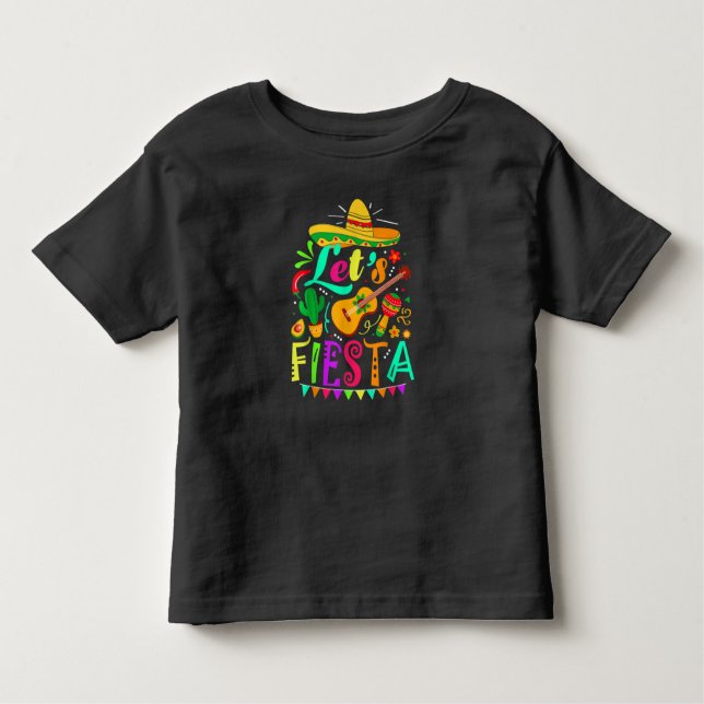 Cinco De Mayo Mexican Guitar Cactus T-Shirt (Front)