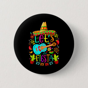 Cinco De Mayo Mexican Guitar Cactus Women Men 6 Cm Round Badge