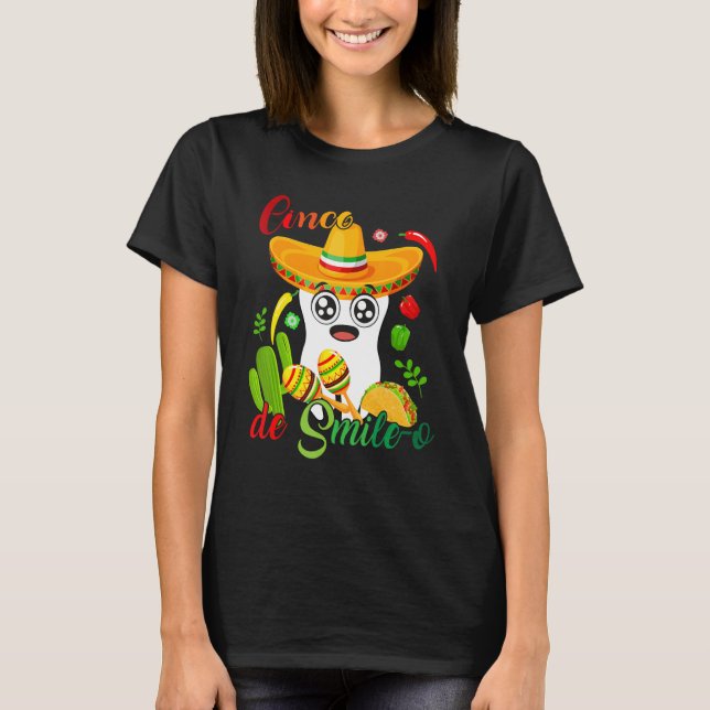 Cinco De Mayo Mexican Holy Guacamole Fiesta Time 5 T-Shirt (Front)