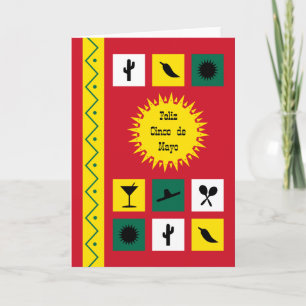 Cinco de Mayo Mexican-inspired red Card