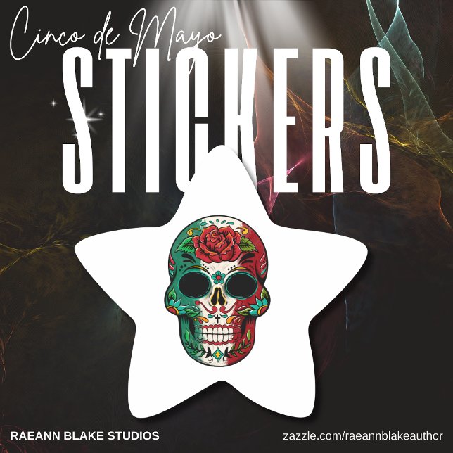 Cinco de Mayo Mexican Skull Stickers (Creator Uploaded)