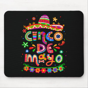 Cinco De Mayo Mexican Taco Let's Fiesta Cinco De M Mouse Pad