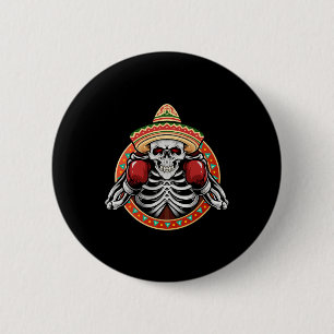 Cinco De Mayo Mexican Vintage Style Boxing Great S 6 Cm Round Badge