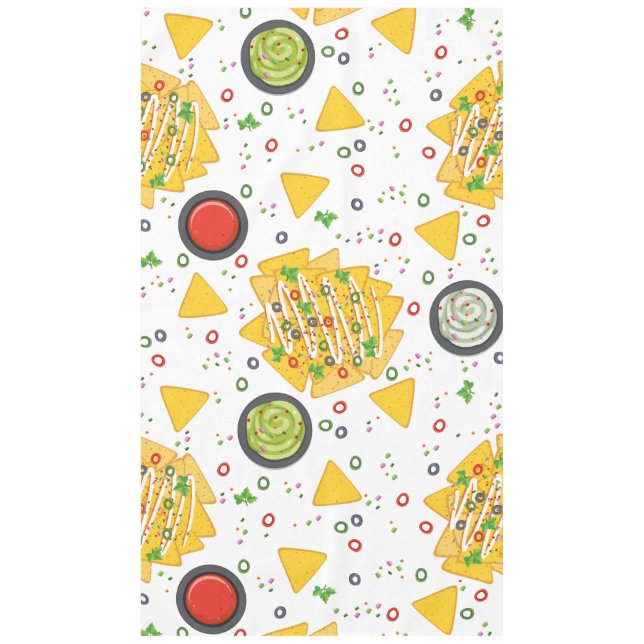 cinco de mayo mexico nachos guacamole tablecloth (Front)