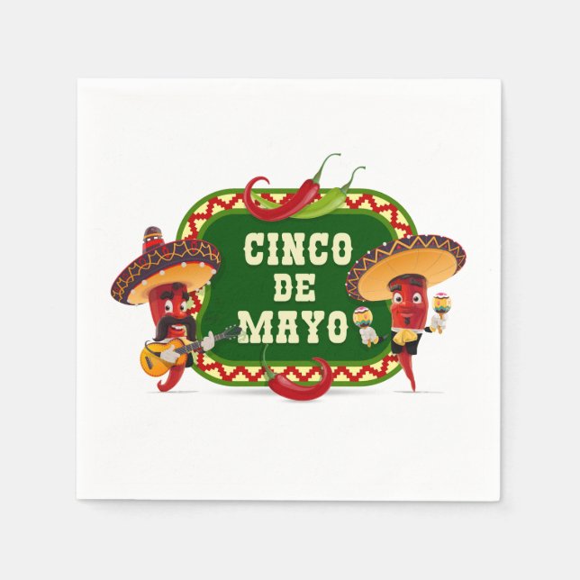 Cinco De Mayo  Napkins (Front)