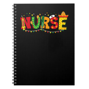 Cinco De Mayo Nurse Mexican Rn Registered Nurses N Notebook