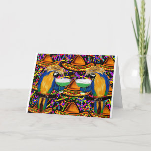 Cinco De Mayo  Party Parrot Card