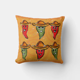 Cinco de Mayo Peppers Cushion