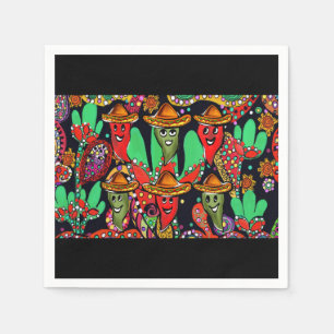 Cinco de Mayo Peppers Napkin