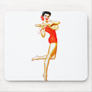 cinco de mayo pin up mouse pad