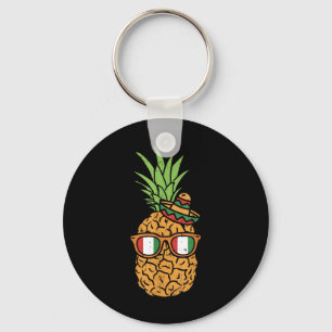 Cinco De Mayo Pineapple Shirt Mexican Fruit Sungle Key Ring