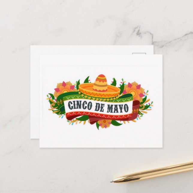 Cinco de Mayo! Post Card (Front/Back In Situ)