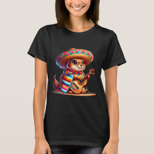 Cinco De Mayo Prairie Dog Wearing Mexican Sombrero T-Shirt