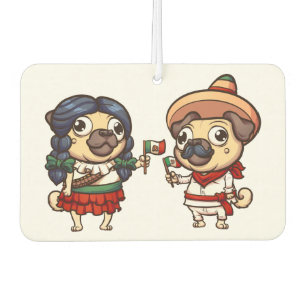 Cinco De Mayo Pugs Car Freshener