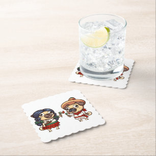 Cinco De Mayo Pugs Coasters