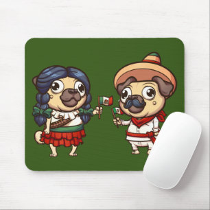Cinco De Mayo Pugs Mouse Pad