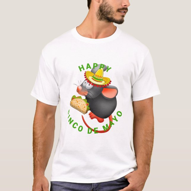 cinco de mayo rat T-Shirt (Front)