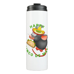cinco de mayo rat thermal tumbler