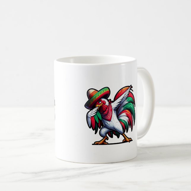 Cinco de Mayo Rooster Coffee Mug (Front Right)
