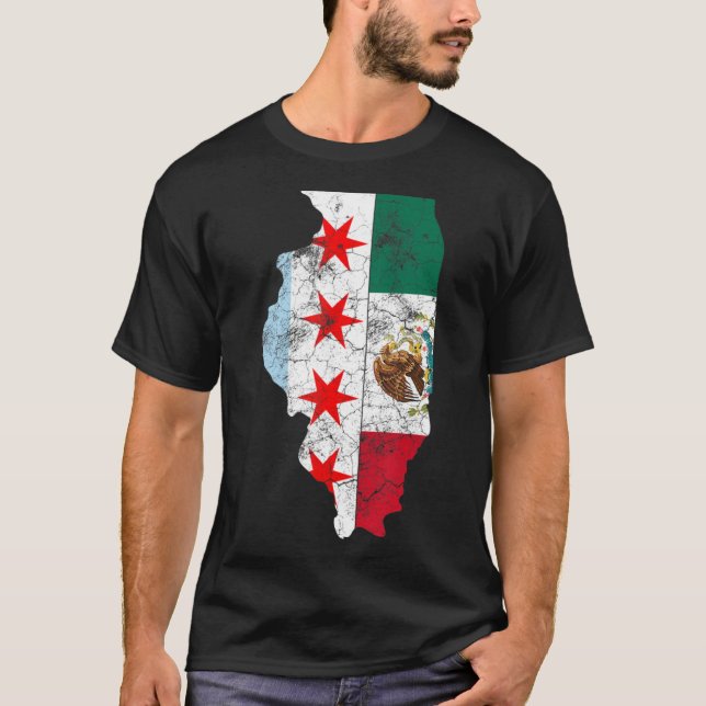 Cinco De Mayo Shirt Chicago Mexican Flag Men Women (Front)
