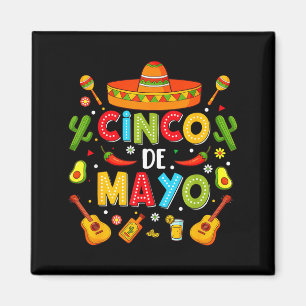Cinco de mayo shirt for men women mexican fiesta 5 magnet
