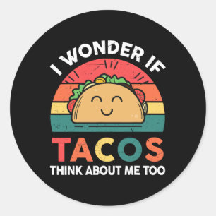 Cinco De Mayo Shirt Wonder Tacos Men Women Outfit Classic Round Sticker